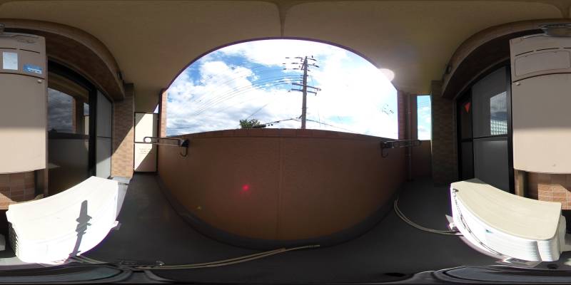 パノラマ画像バルコニー