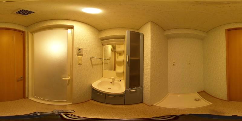 パノラマ画像洗面所