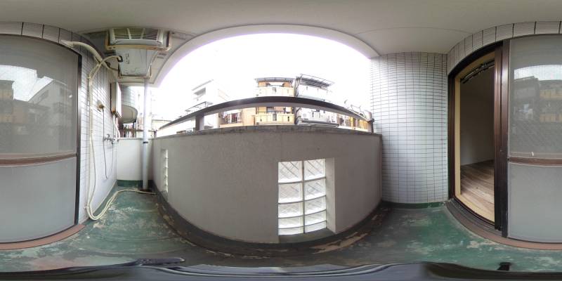 パノラマ画像バルコニー