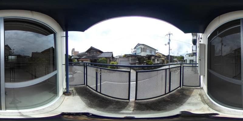 パノラマ画像バルコニー