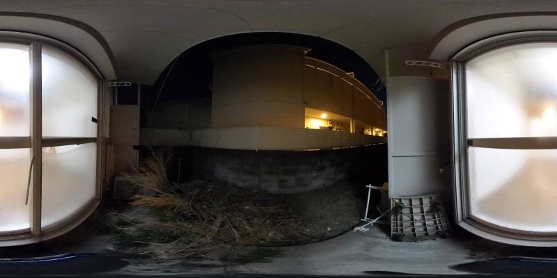 パノラマ画像バルコニー