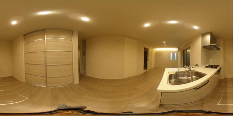 パノラマ画像キッチン