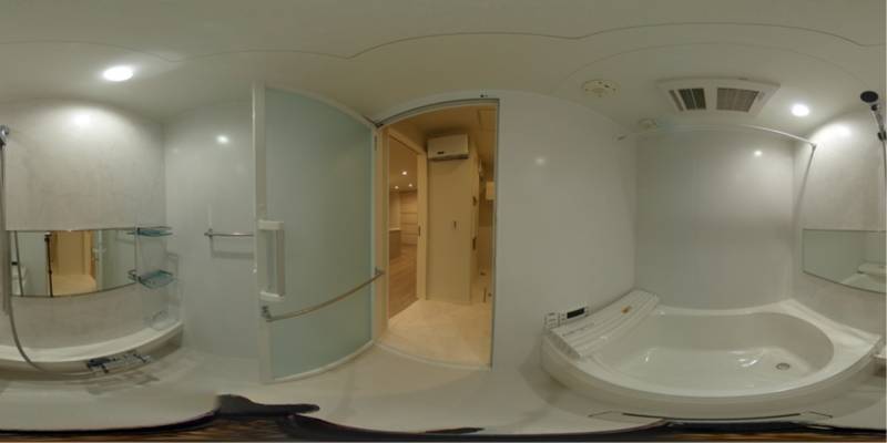パノラマ画像バスルーム