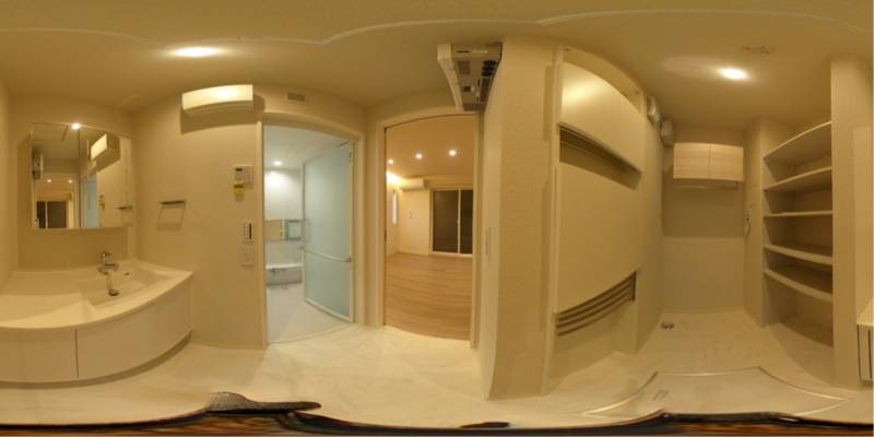 パノラマ画像洗面所