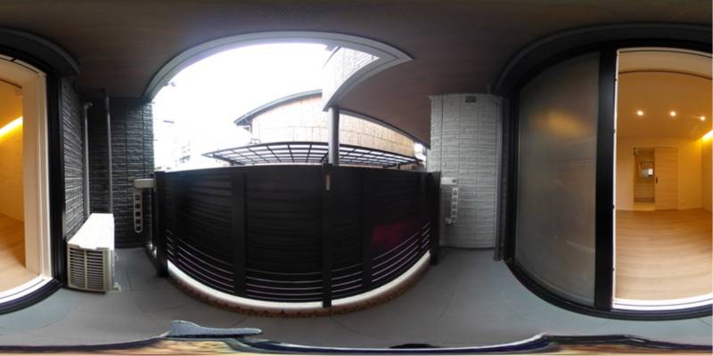 パノラマ画像バルコニー