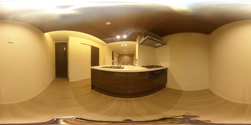 パノラマ画像キッチン