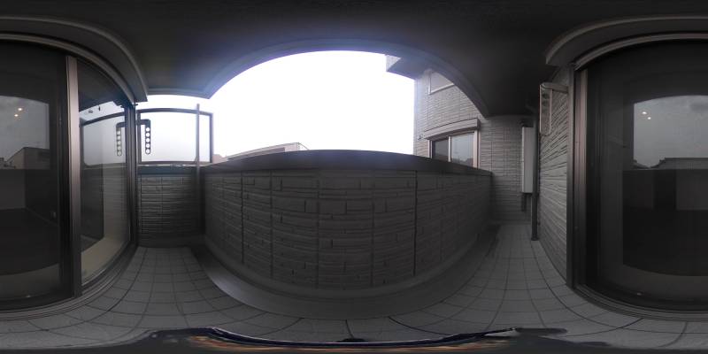 パノラマ画像バルコニー