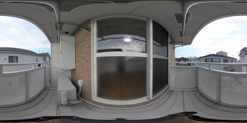 パノラマ画像バルコニー