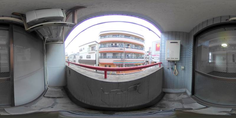 パノラマ画像バルコニー