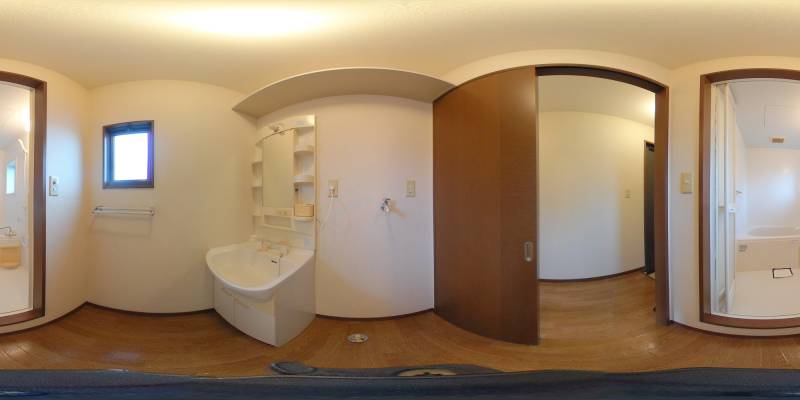 パノラマ画像洗面所