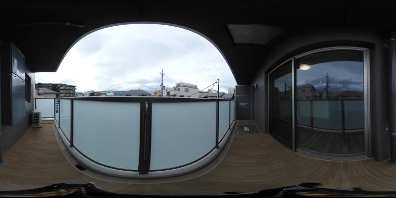 パノラマ画像バルコニー