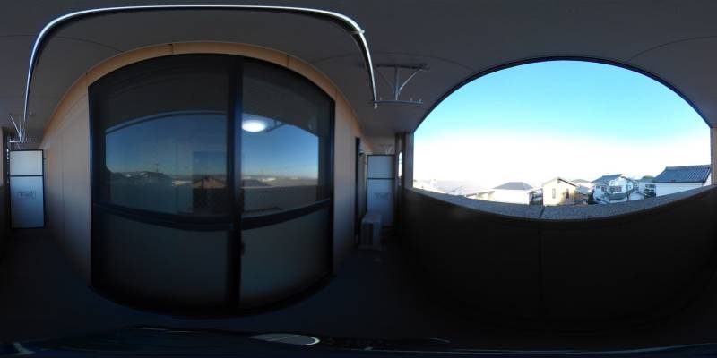 パノラマ画像バルコニー