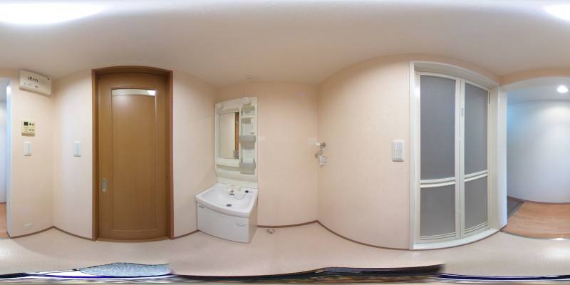 パノラマ画像洗面所