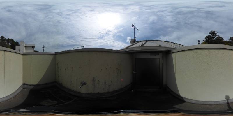 パノラマ画像バルコニー