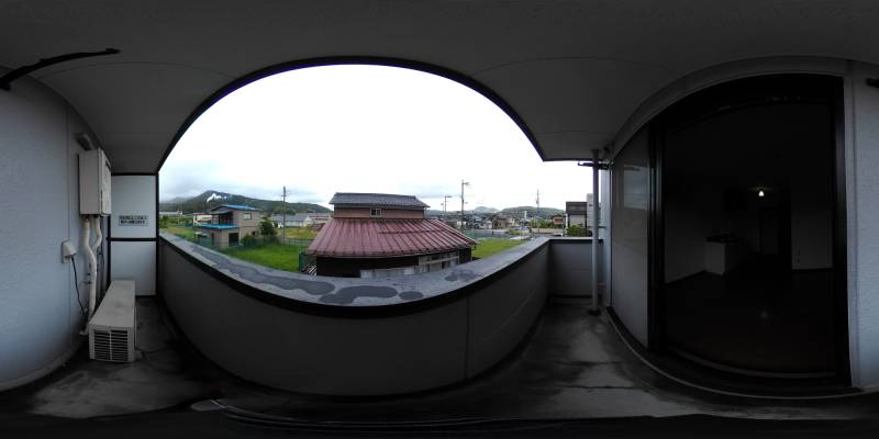 パノラマ画像バルコニー