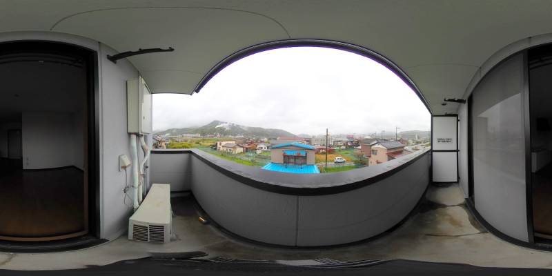 パノラマ画像バルコニー