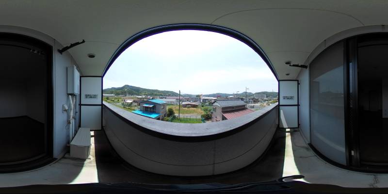 パノラマ画像バルコニー