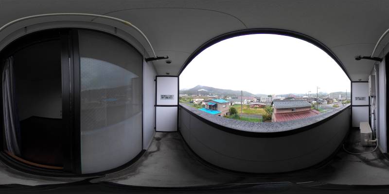 パノラマ画像バルコニー