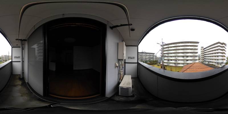 パノラマ画像バルコニー