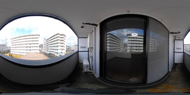 パノラマ画像バルコニー