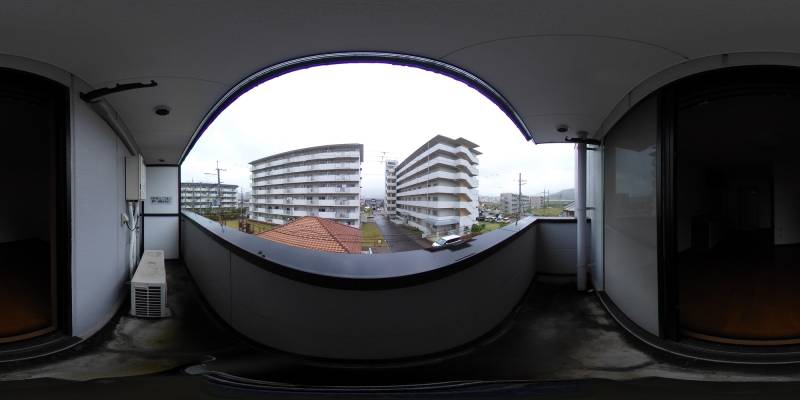 パノラマ画像バルコニー