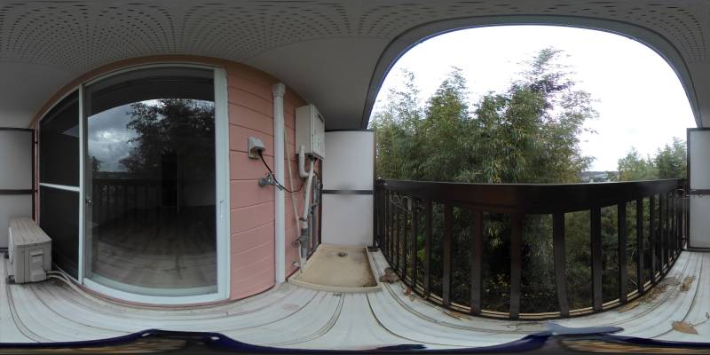 パノラマ画像バルコニー