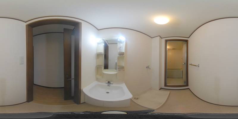 パノラマ画像洗面所