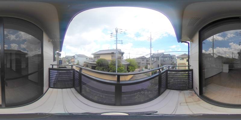 パノラマ画像バルコニー