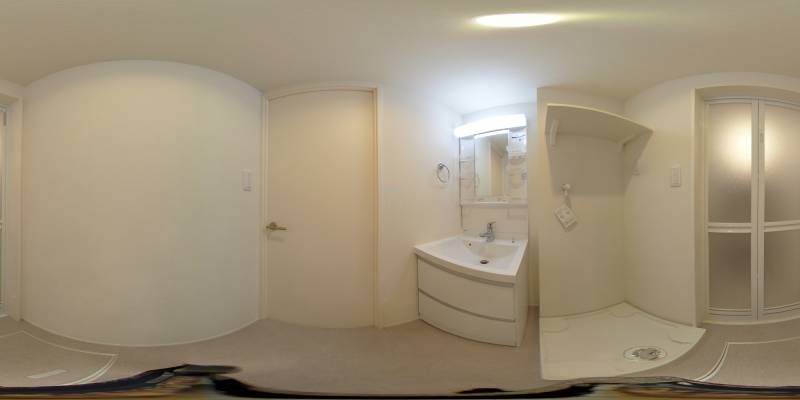 パノラマ画像洗面所