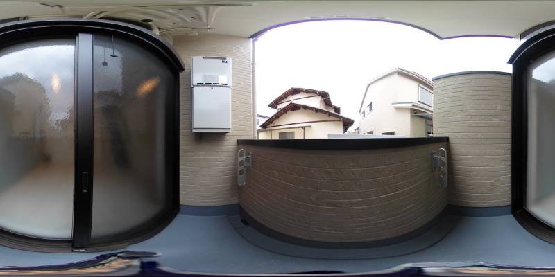 パノラマ画像バルコニー