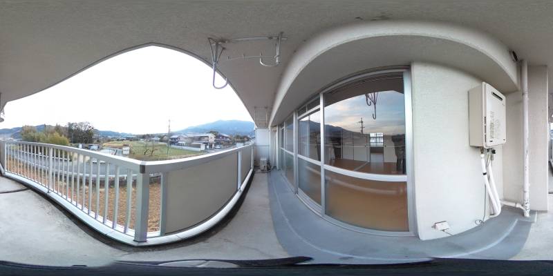 パノラマ画像バルコニー
