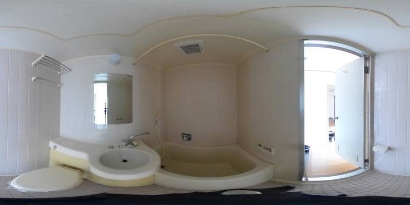 パノラマ画像バスルーム