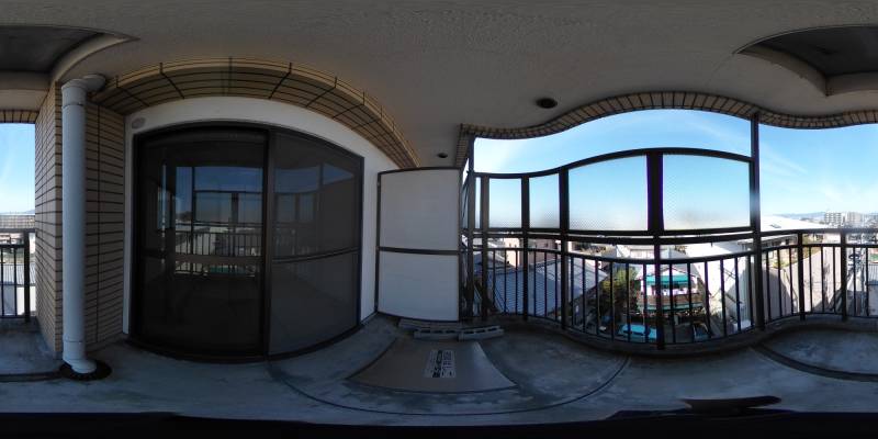 パノラマ画像バルコニー