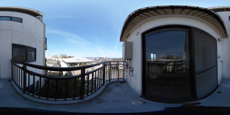 パノラマ画像バルコニー