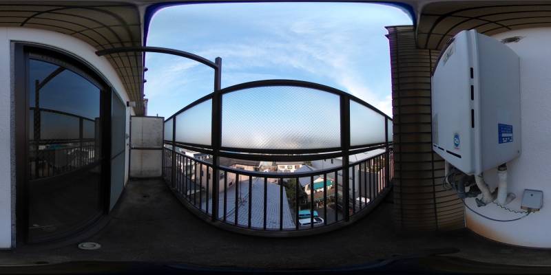 パノラマ画像バルコニー