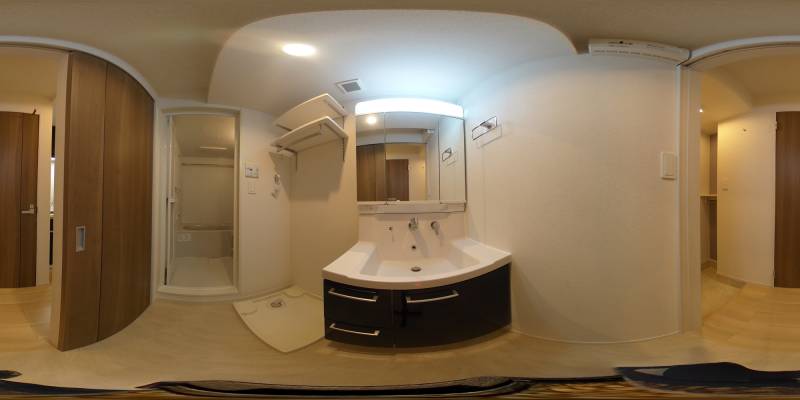 パノラマ画像洗面所