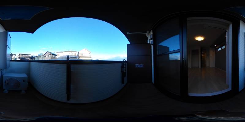 パノラマ画像バルコニー