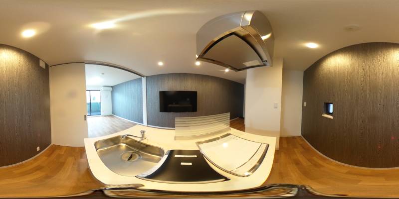 パノラマ画像キッチン