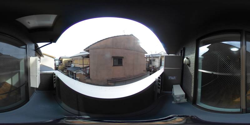 パノラマ画像バルコニー