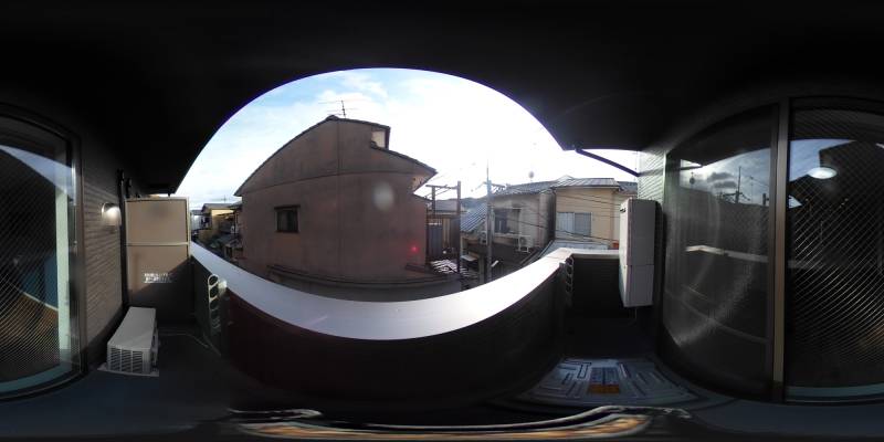 パノラマ画像バルコニー