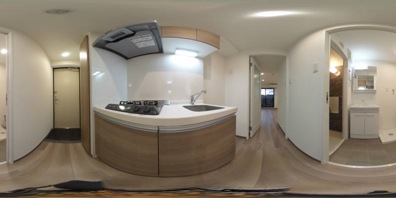 パノラマ画像キッチン