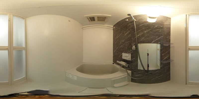 パノラマ画像バスルーム