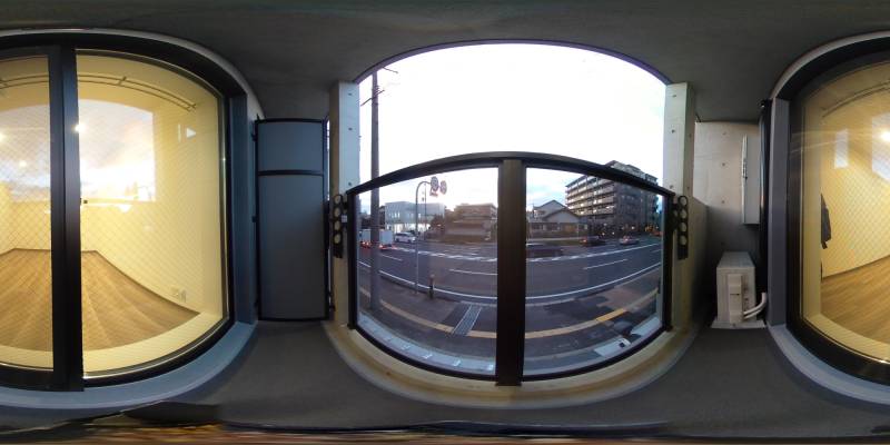 パノラマ画像バルコニー