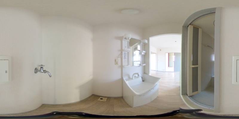 パノラマ画像洗面所