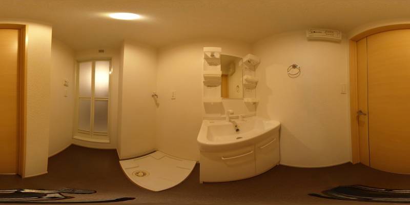 パノラマ画像洗面所