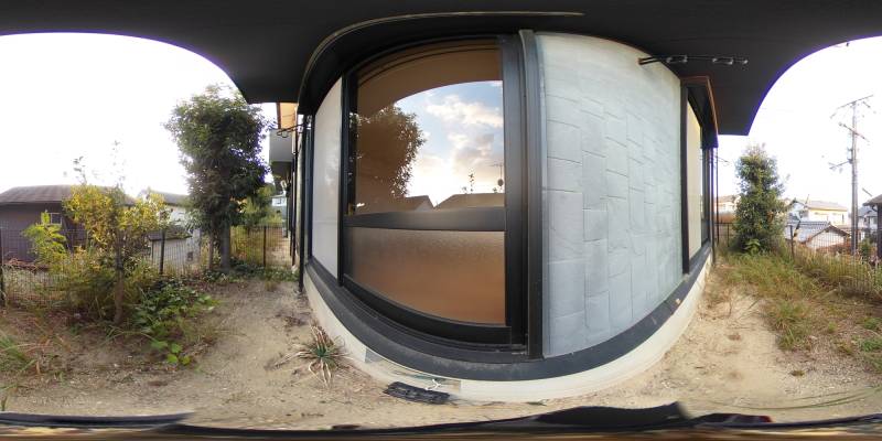 パノラマ画像庭