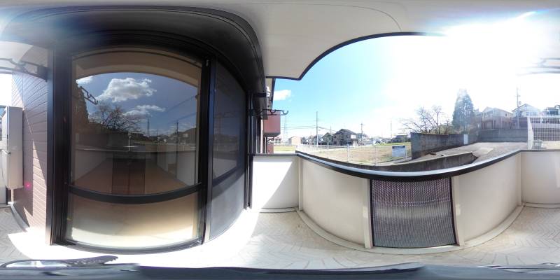 パノラマ画像バルコニー