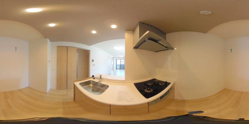 パノラマ画像キッチン