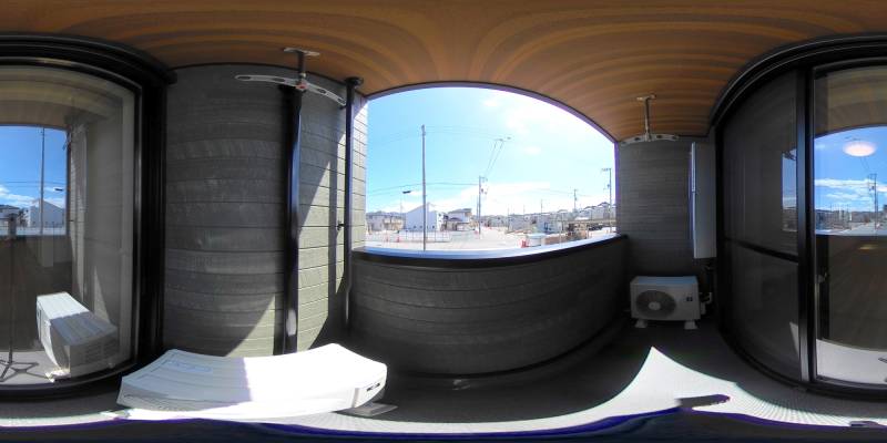 パノラマ画像バルコニー