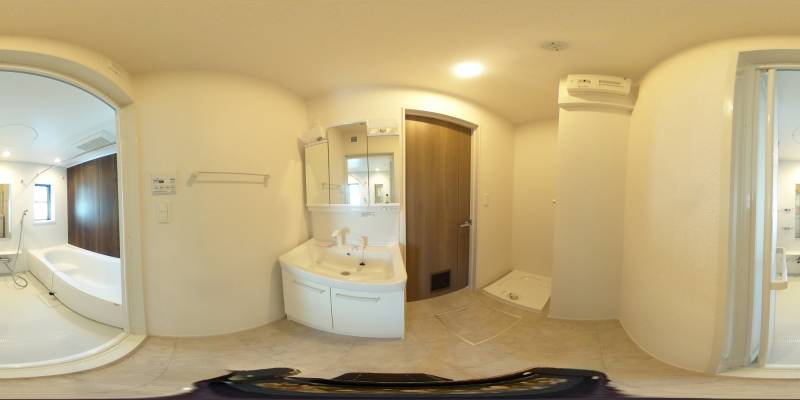 パノラマ画像洗面所